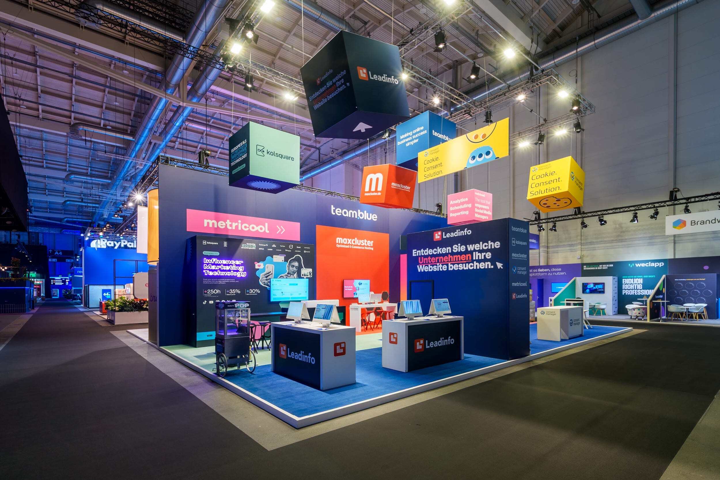 Standbouw team.blue op OMR 