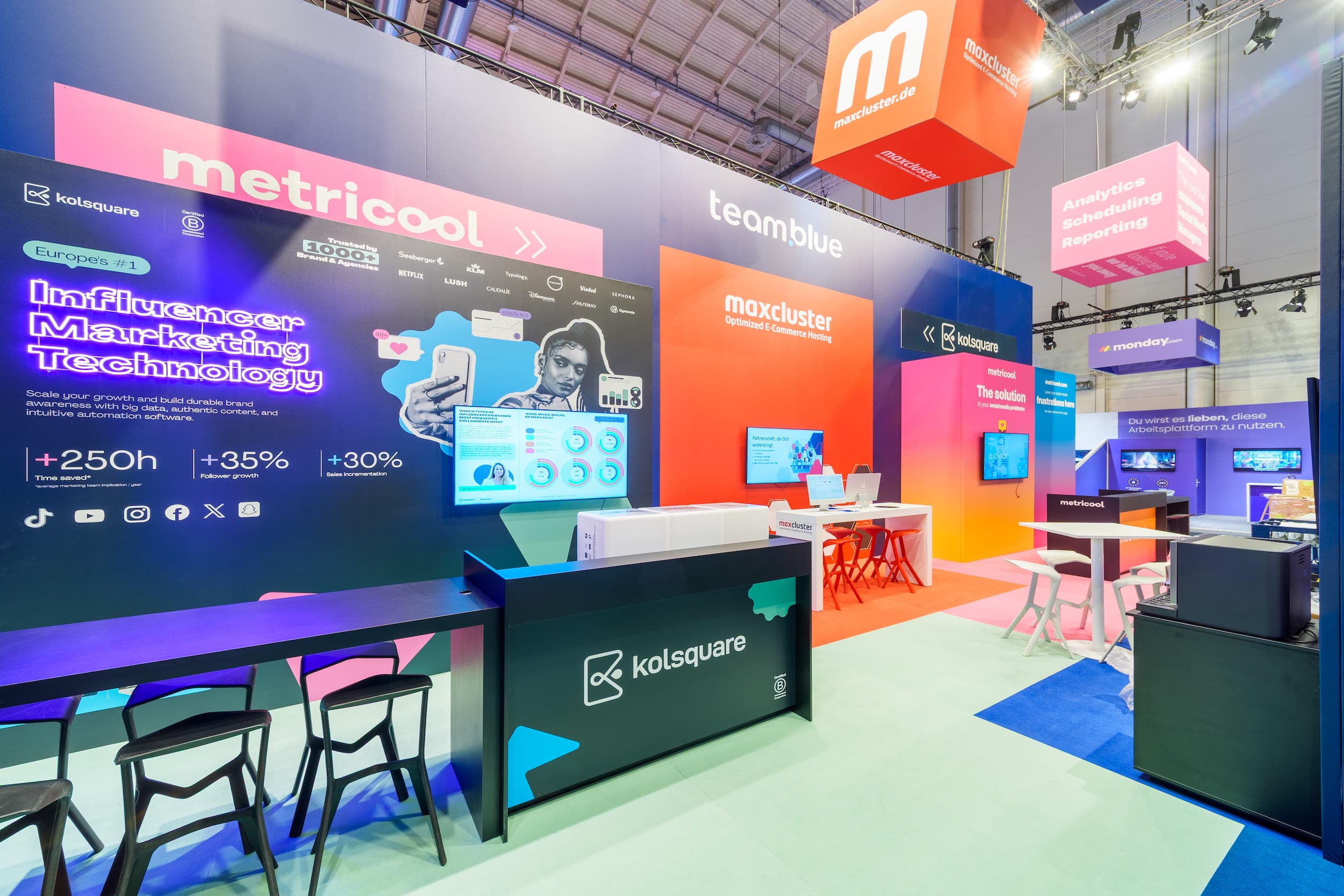 Standbouw team.blue op OMR 